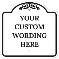 Sigo Signs Custom Indooroutdoor Decorative Sign Custom Personalized Black Border Sign 18X18 Inches Acm Fade Resistant Made