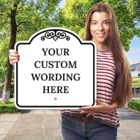 Sigo Signs Custom Indooroutdoor Decorative Sign Custom Personalized Black Border Sign 18X18 Inches Acm Fade Resistant Made