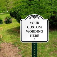 Sigo Signs Custom Indooroutdoor Decorative Sign Custom Personalized Black Border Sign 18X18 Inches Acm Fade Resistant Made