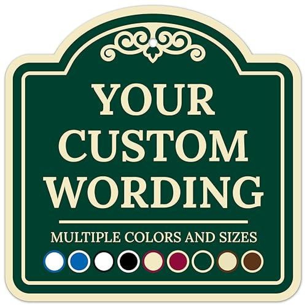 Sigo Signs Custom Indooroutdoor Decorative Sign Custom Personalized Green Background Sign 12X12 Inches Acm Fade Resistant M