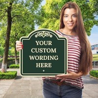 Sigo Signs Custom Indooroutdoor Decorative Sign Custom Personalized Green Background Sign 12X12 Inches Acm Fade Resistant M