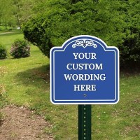 Sigo Signs Custom Indooroutdoor Decorative Sign Custom Personalized Blue Background Sign 18X18 Inches Acm Fade Resistant Ma