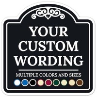 Sigo Signs Custom Indooroutdoor Decorative Sign Custom Personalized Black Background Sign 12X12 Inches Acm Fade Resistant M