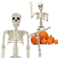 36 Halloween Skeleton Decorations 3Ft Halloween Posable Skeleton Plastic Realistic Human Full Body Bones With Movable Joints