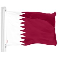 G128 Qatar Qatari Flag 3X5 Ft Liteweave Pro Series Printed 150D Polyester Country Flag Indooroutdoor Vibrant Colors Br