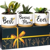 Bonus Mom Planters Bonus Mom Gifts From Son Daughter Best Bonus Mom Ever Gifts For Stepmom Gifts For Bonus Mom Step Mom Pre