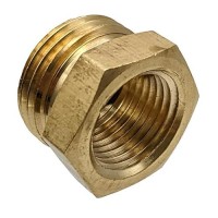 Gridtech Brass Garden Hose Adapter Fitting 12 Npt Female Threads And 34 Ght Male Connector Shower Pipe Arm Handshower A