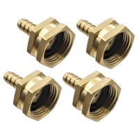 Gridtech Brass Garden Hose Adapter Swivel Fitting 38