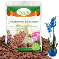 Legigo 6 Quarts Organic Orchid Potting Bark All Natural Orchid Bark Potting Mix Pine Bark Wood Chips For Houseplant Mulch Orch