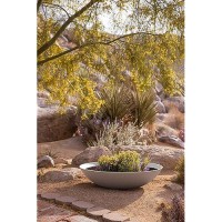 Veradek Mason Series Lane Bowl Planter-Large Round Planter For Indoor Or Outdoor Tabletops/Gardens |Made From Plastic & Concrete With Drainage Holes|Modern D?Cor For Flowers  Succulents  Small Plants