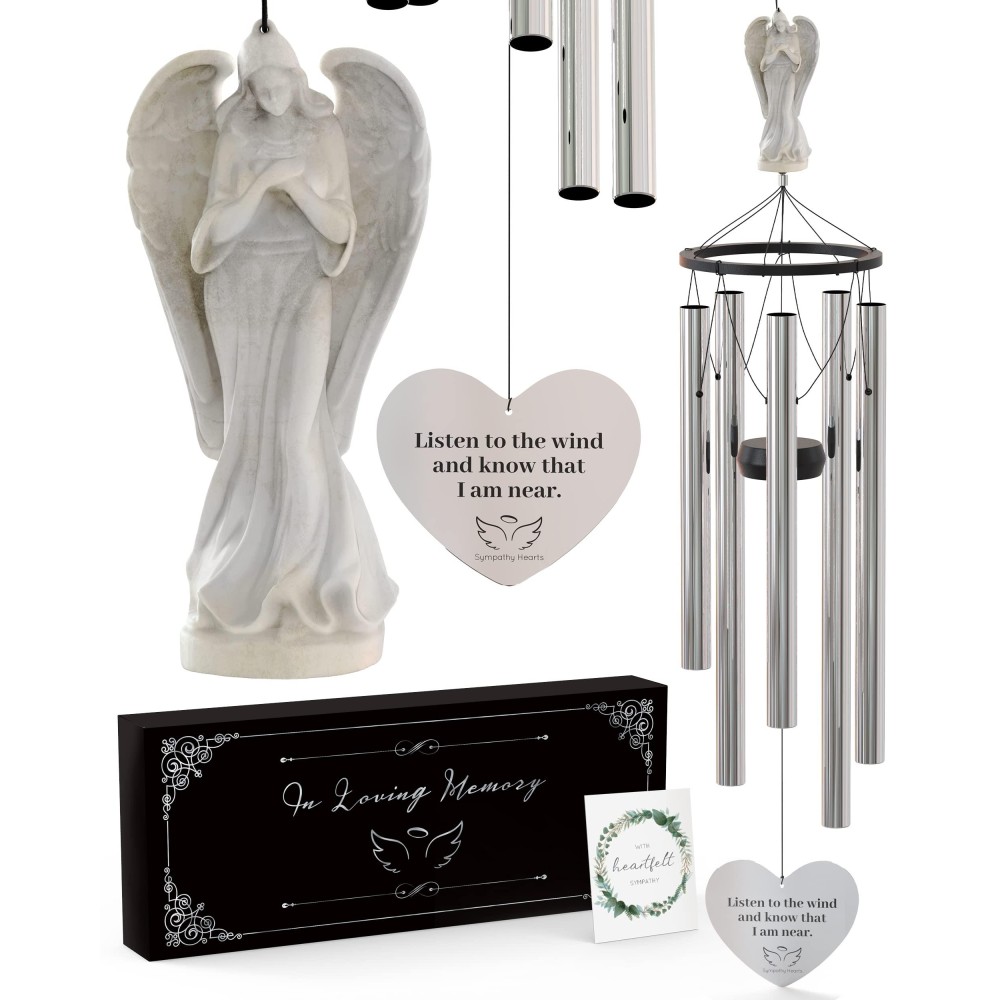 Angel Memorial Wind Chimes For Loss Of Loved One 34 Large Sympathy Wind Chimes Memorial Gifts For Loss Of Loved One Mother