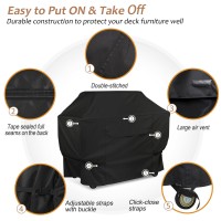 Nettypro Bbq Grill Cover 52 Inch Waterproof Heavy Duty Fadeproof Uv Resistant Barbecue Cover For Weber Charbroil Brinkman