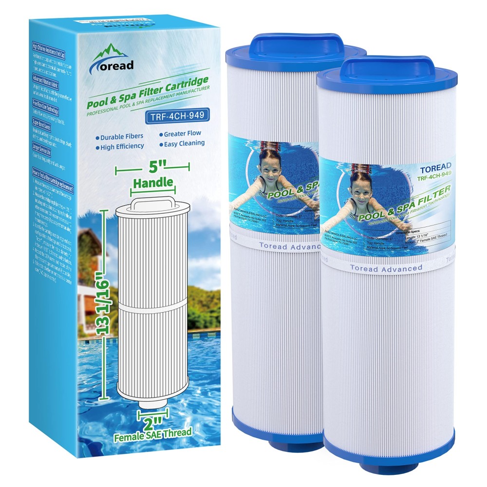 Toread 4Ch949 Spa Filter Replaces Pww50L Fil505D13H15Fct3 Filbur Fc0172 Sd01143 8174050 Rising Dragon 50 Waterway Te