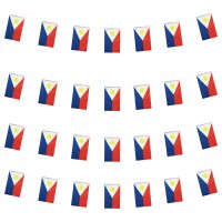 Wxtwk Philippine Flags Filipino Small Mini Pennant String Banner Flag Festival Decorations50 Feet 38 Flags