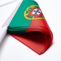 Wxtwk Portugal Flags Portuguese Small Mini Pennant String Banner Flag Festival Decorations50 Feet 38 Flags