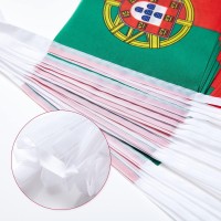 Wxtwk Portugal Flags Portuguese Small Mini Pennant String Banner Flag Festival Decorations50 Feet 38 Flags