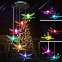 Christmas Gifts For Women Winzwon Solar Wind Chimes For Outside Solar Christmas Lights Outdoor Hanging Mobile Decoration For