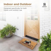 Greetings Dog 29X17 Coir Doormats For Outdoor Entrance Outdoor Welcome Mat For Entryway Porch Antislip Pvc Coconu