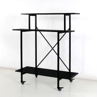 Zhongma 3 Tier Sturdy Plant Stand With Wheels Heavy Duty Plant Holder For Home Indoor And Outdoor L3543 Xw1732 X H4173 Inch