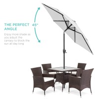 Best Choice Products 75Ft Heavyduty Round Outdoor Market Table Patio Umbrella Wsteel Pole Push Button Tilt Easy Crank Lift