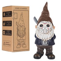 Spinndo Horror Decor Halloween Decorations Indoor Garden Gnome Garden Statue Home Decor Horror Movie Merchandise Gifts Brown