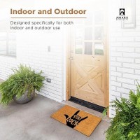 You Rock 29X17 Coir Doormats For Outdoor Entrance Outdoor Welcome Mat For Entryway Porch Antislip Pvc Coconut Fi