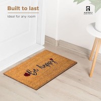 Be Happy 29X17 Coir Doormats For Outdoor Entrance Outdoor Welcome Mat For Entryway Porch Antislip Pvc Coconut Fib