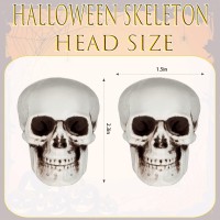 Hanaiette 10 Pieces Mini Halloween Skulls Heads Skull Decor For Halloween Party Halloween Decor Props Table Decor Outdoor Hall