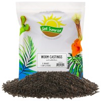 Premium Organic Worm Castings 2 Pounds 2Qt All Natural Soil Additive Soil Builder And Fertilizer