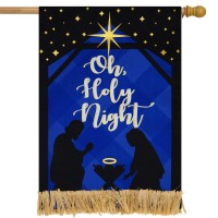 Briarwood Lane Nativity Burlap House Flag Christmas 28 X 40