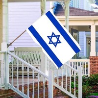 Tnpun Israel Israeli Flag 3X5 Outdoor Double Sided Vivid Color Heavy Duty National Country Flags 210D Nylon Cloth With 2 Brass G