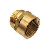 Gridtech 2 Pack Brass Garden Hose Adapter Fitting 34 Npt Female Threads And 34 Ght Male Connector Heavyduty Highpressur