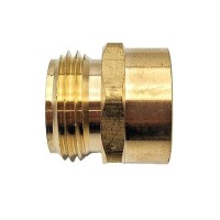 Gridtech 2 Pack Brass Garden Hose Adapter Fitting 34 Npt Female Threads And 34 Ght Male Connector Heavyduty Highpressur