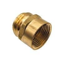 Gridtech Brass Garden Hose Adapter Fitting 34 Npt Female Threads And 34 Ght Male Connector Heavyduty Highpressure Sup