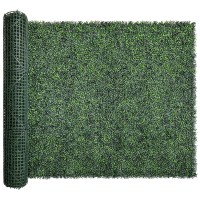 Bybeton Artificial Ivy Privacy Fence Screen 60X120 50 Sqft Uvanti Faux Boxwood Leaves Grass Wall Panels For Patio Balcony