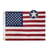 American Flag 16X24 Boat Flags Outdoor Heavy Duty Embroidered Usa 13X2Ft Flags Heavy Duty Banner Us Nylon Sewn Stripes Indoor