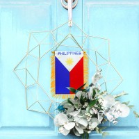 Anley 4 X 6 Inch Philippines Fringy Window Hanging Flag Mini Flag Banner Car Rearview Mirror D Cor Fringed Double Sided