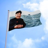 Flagburg Kimjongun Kim Jong Un Live  Laugh  Love Flag 3X5Ft Banner College Dorm And Flags With Brass Grommets For Wall  Durable Double Stitched And Premium Polyester