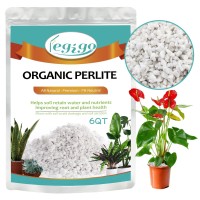 Legigo 6 Quarts Organic Horticultural Perlite For Plants Indoor Natural Horticultural Soil Additive Conditioner Mix For Improve