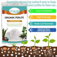 Legigo 2 Quarts Organic Horticultural Perlite For Plants Indoor Natural Horticultural Soil Additive Conditioner Mix For Improve