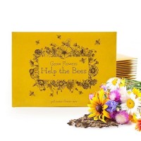 Bentley Seed Co Grow Flowers Help The Bees 25 Nongmo Noncoated Pollinator Wildflower Seed Packets For Planting Flower