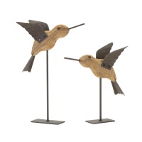 Bird On Stake (Set Of 2)