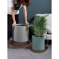 Bleuhome 4 Pack Of 14 Inch Plant Saucer Heavy Duty Round Plant Trays For Pots Bird Bath Bowls Plastic Plant Water Tray Flowe