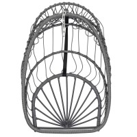 Yechen Egg Swing Chair With Stand Rattan Wicker Hanging Egg Chair For Indoor Outdoor Bedroom Patio Hanging Basket Chair Hammock