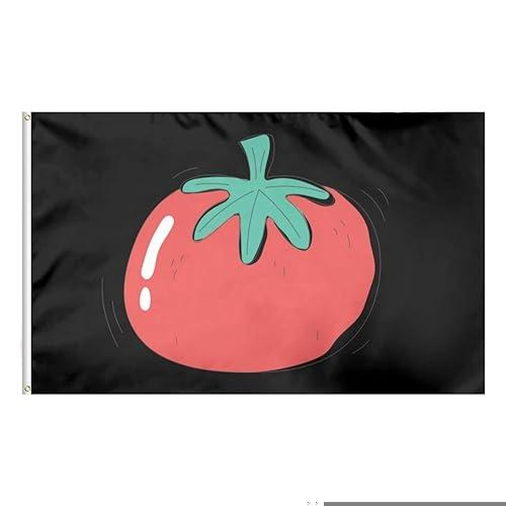 Flagburg Durable Red Tomato 3X5Ft Flag Banner For Indoor Bedroom Dorm Man Cave Banner For Outside Outdoor Indoor Outdoor Decoration