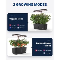 Idoo Wifi Hydroponics Growing System With App Controlled Indoor Herb Garden With Pump Autotimer Smart Garden Led Grow Light