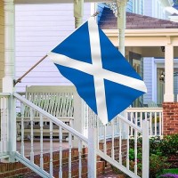 Tnpun Scottish Flag 3X5 Outdoor Double Sided Scotland Flags Vivid Color Heavy Duty 210D Nylon Cloth With 2 Brass Grommets 4 Rows