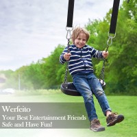 Werfeito Extra Long Tree Swing Straps Holds 2500 Lbs Set Of 2 3Ft10Ft20Ft30Ft Tree Swing Hanging Kit With Tree Protector