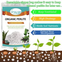 Legigo 4 Quarts Organic Horticultural Perlite For Plants Indoor Natural Horticultural Soil Additive Conditioner Mix For Improve