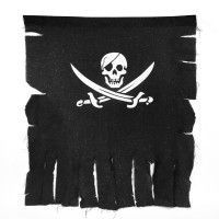 Anley 3X25 Foot Weathered Linen Pirate Flag Retro Vintage Pirate Flag For Halloween Decorations Pirate Theme Party And More